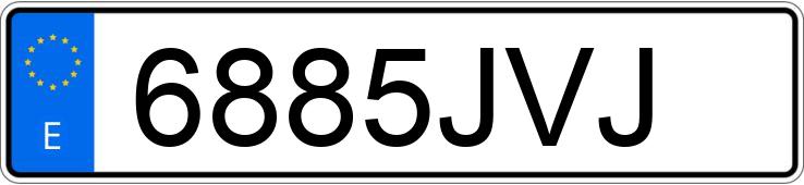 Numer rejestracyjny 6885JVJ posiada MERCEDES C (205)