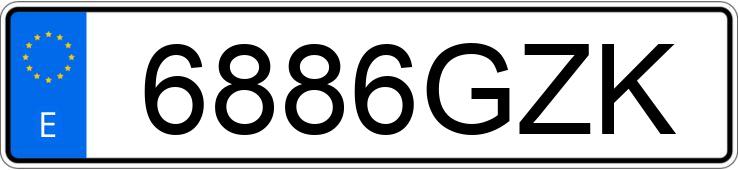 Numer rejestracyjny 6886GZK posiada RENAULT GRAND KANGOO Numer rejestracyjny 6886GZK posiada RENAULT GRAND KANGOO