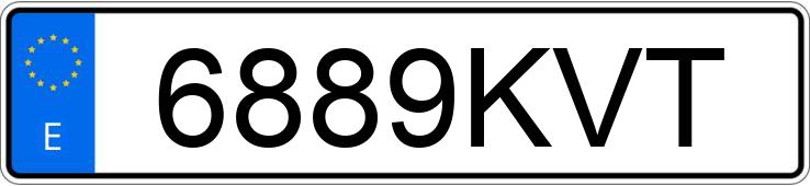 Numer rejestracyjny 6889KVT posiada OPEL ASTRA