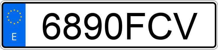 Numer rejestracyjny 6890FCV posiada BMW SERIE 1