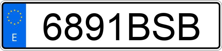 Numer rejestracyjny 6891BSB posiada MERCEDES E (211)