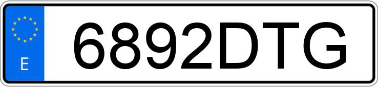 Numer rejestracyjny 6892DTG posiada CITROEN C4