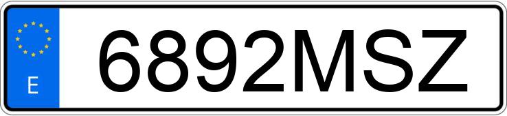 Numer rejestracyjny 6892MSZ posiada VOLKSWAGEN T-CROSS Numer rejestracyjny 6892MSZ posiada VOLKSWAGEN T-CROSS