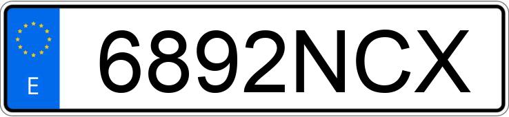 Numer rejestracyjny 6892NCX posiada KIA SPORTAGE