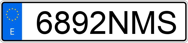 Numer rejestracyjny 6892NMS posiada BMW SERIE 5
