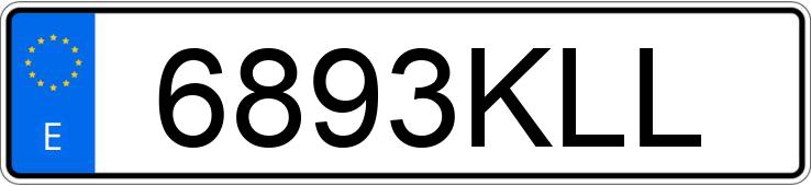 Numer rejestracyjny 6893KLL posiada MAZDA CX-3