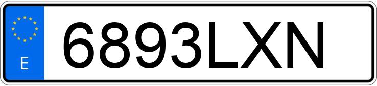 Numer rejestracyjny 6893LXN posiada MERCEDES GLC (253)