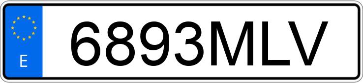 Numer rejestracyjny 6893MLV posiada RENAULT CAPTUR