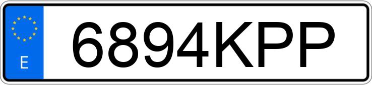 Numer rejestracyjny 6894KPP posiada FORD TRANSIT Numer rejestracyjny 6894KPP posiada FORD TRANSIT