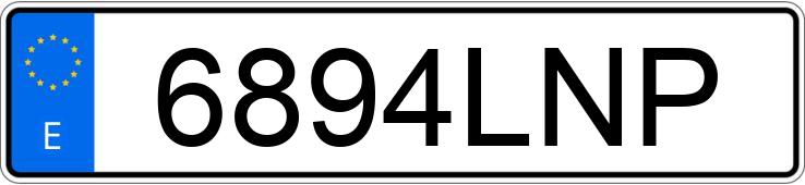 Numer rejestracyjny 6894LNP posiada BMW X6