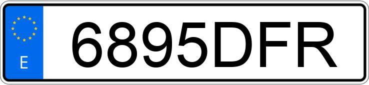 Numer rejestracyjny 6895DFR posiada BMW SERIE 5