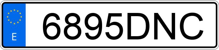 Numer rejestracyjny 6895DNC posiada KIA CERATO