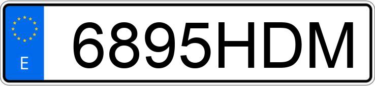 Numer rejestracyjny 6895HDM posiada FORD FIESTA