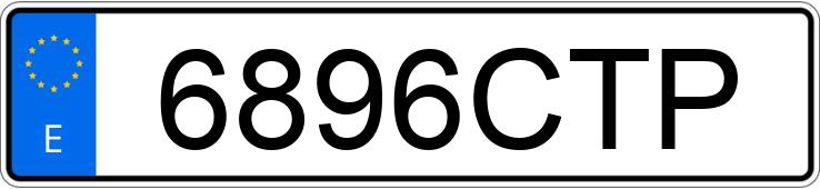 Numer rejestracyjny 6896CTP posiada BMW SERIE 3