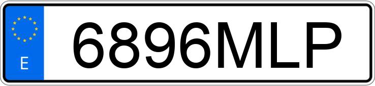 Numer rejestracyjny 6896MLP posiada BMW SERIE 1