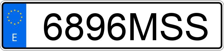 Numer rejestracyjny 6896MSS posiada FIAT 500