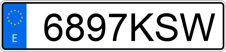 Numer rejestracyjny 6897KSW posiada BMW SERIE 7 Numer rejestracyjny 6897KSW posiada BMW SERIE 7