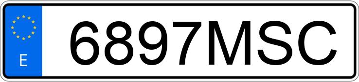 Numer rejestracyjny 6897MSC posiada CUPRA ATECA