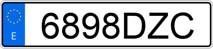 Numer rejestracyjny 6898DZC posiada MERCEDES SPRINTER