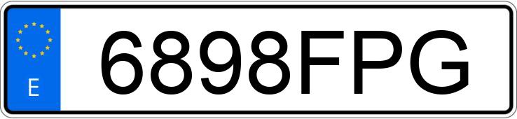 Numer rejestracyjny 6898FPG posiada OPEL ASTRA GTC