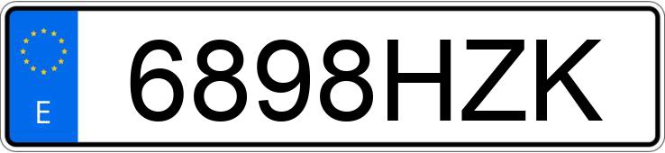 Numer rejestracyjny 6898HZK posiada PEUGEOT 508