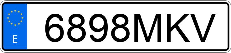 Numer rejestracyjny 6898MKV posiada HYUNDAI TUCSON