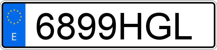 Numer rejestracyjny 6899HGL posiada SEAT IBIZA