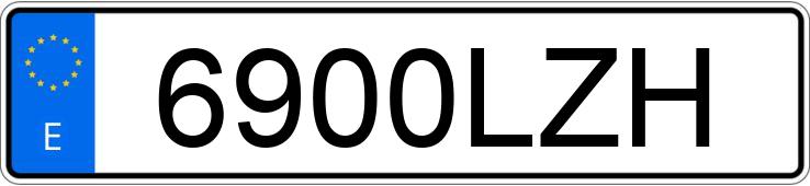 Numer rejestracyjny 6900LZH posiada YAMAHA MT