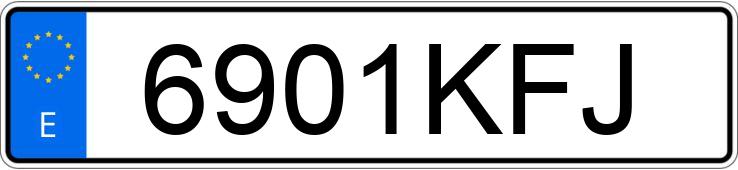 Numer rejestracyjny 6901KFJ posiada AUDI A5 SPORTBACK