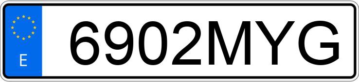 Numer rejestracyjny 6902MYG posiada MG ZS