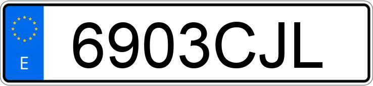 Numer rejestracyjny 6903CJL posiada MERCEDES E (211)