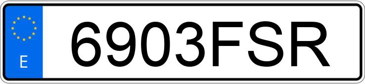 Numer rejestracyjny 6903FSR posiada TOYOTA AVENSIS