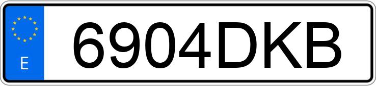 Numer rejestracyjny 6904DKB posiada SMART ROADSTER 61