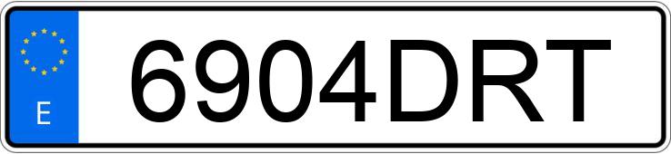 Numer rejestracyjny 6904DRT posiada FORD FOCUS