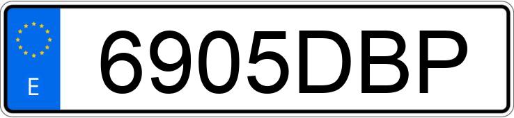 Numer rejestracyjny 6905DBP posiada BMW SERIE 3 E46 320 D