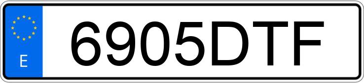 Numer rejestracyjny 6905DTF posiada AUDI A6