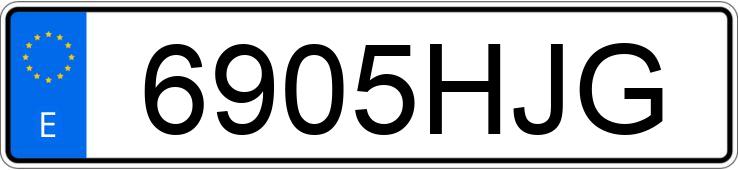 Numer rejestracyjny 6905HJG posiada TOYOTA PRIUS Numer rejestracyjny 6905HJG posiada TOYOTA PRIUS