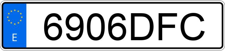 Numer rejestracyjny 6906DFC posiada MERCEDES C 250 (202)