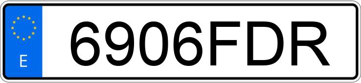 Registreringsnummeret 6906FDR har MERCEDES E (211)