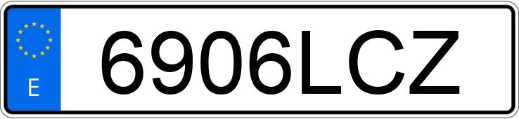 Le numéro d’enregistrement 6906LCZ a HYUNDAI I10 Le numéro d’enregistrement 6906LCZ a HYUNDAI I10