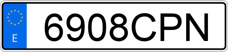 Numer rejestracyjny 6908CPN posiada PEUGEOT 307