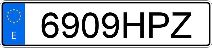 Numer rejestracyjny 6909HPZ posiada CITROEN BERLINGO