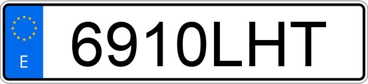 Numer rejestracyjny 6910LHT posiada SKODA FABIA