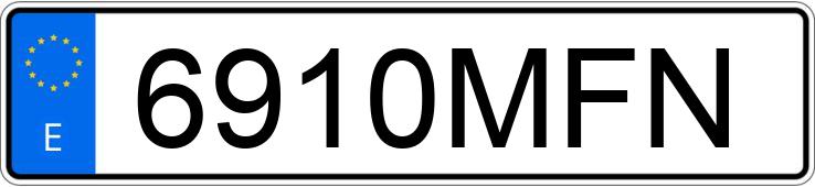 Numer rejestracyjny 6910MFN posiada SCANIA SERIE R