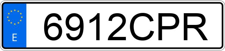 Numer rejestracyjny 6912CPR posiada VOLKSWAGEN GOLF Numer rejestracyjny 6912CPR posiada VOLKSWAGEN GOLF