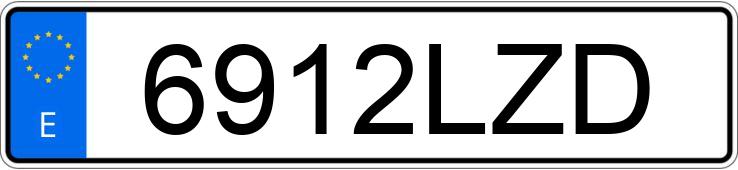 Numer rejestracyjny 6912LZD posiada BMW SERIE 1