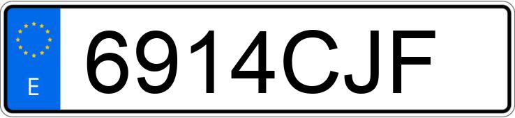 Numer rejestracyjny 6914CJF posiada VOLKSWAGEN NEW BEETLE