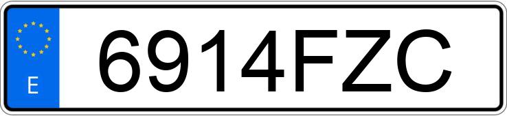 Numer rejestracyjny 6914FZC posiada RENAULT MODUS