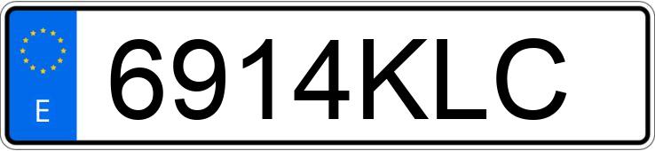 Numer rejestracyjny 6914KLC posiada VOLKSWAGEN TRANSPORTER