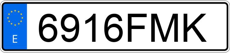 Numer rejestracyjny 6916FMK posiada SEAT LEON